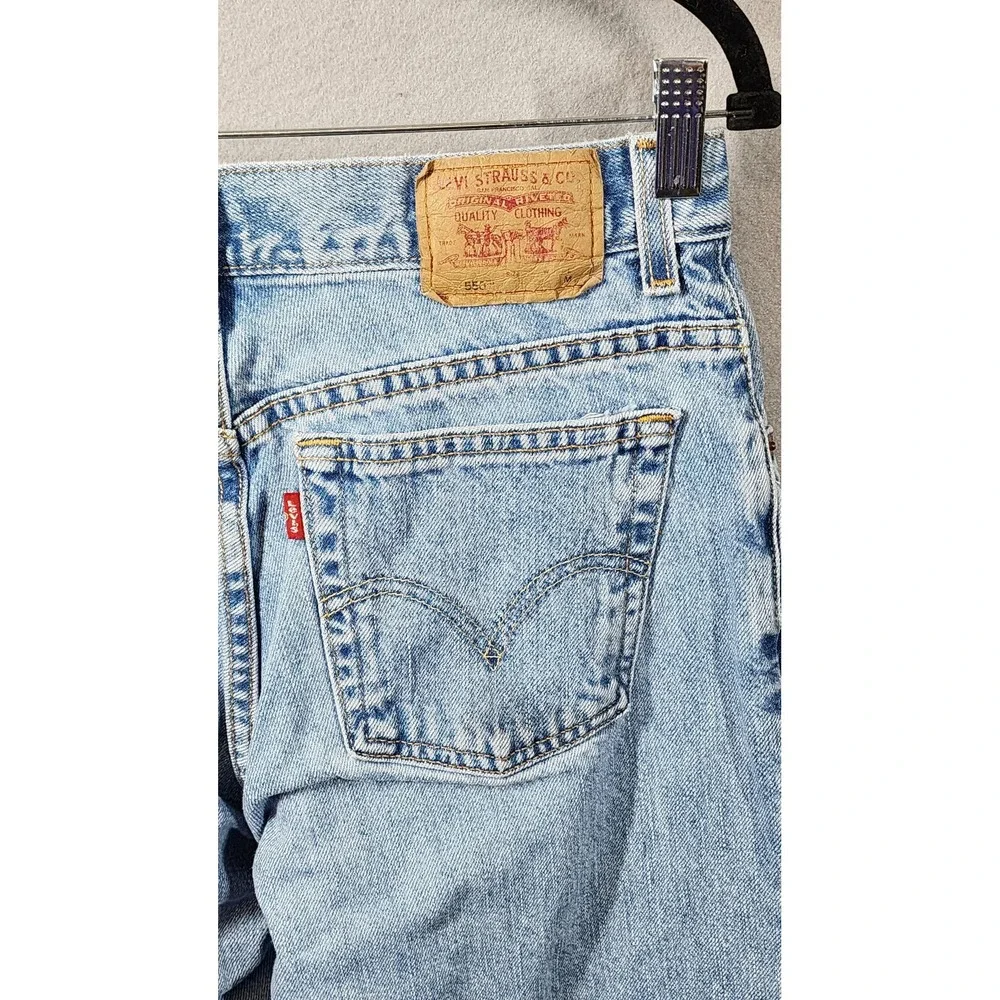 Vintage Levis 550 Relaxed Fit Tapered Leg‎ Mom Jeans Size 12 High Rise Denim 90s